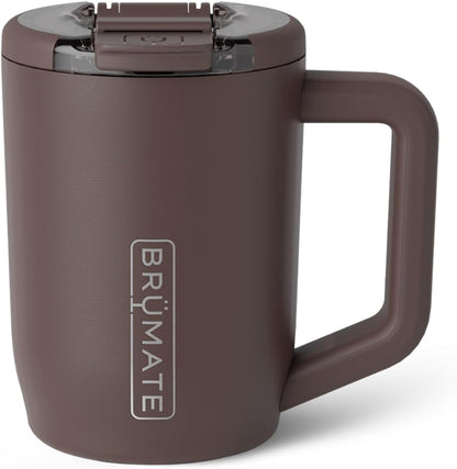 BrüMate Müv - 15oz 100% Leak Proof Insulated Coffee Mug with Handle & Lid - Stainless Steel Coffee Travel Mug - Double Walled Coffee Cup (Lilac Dusk)