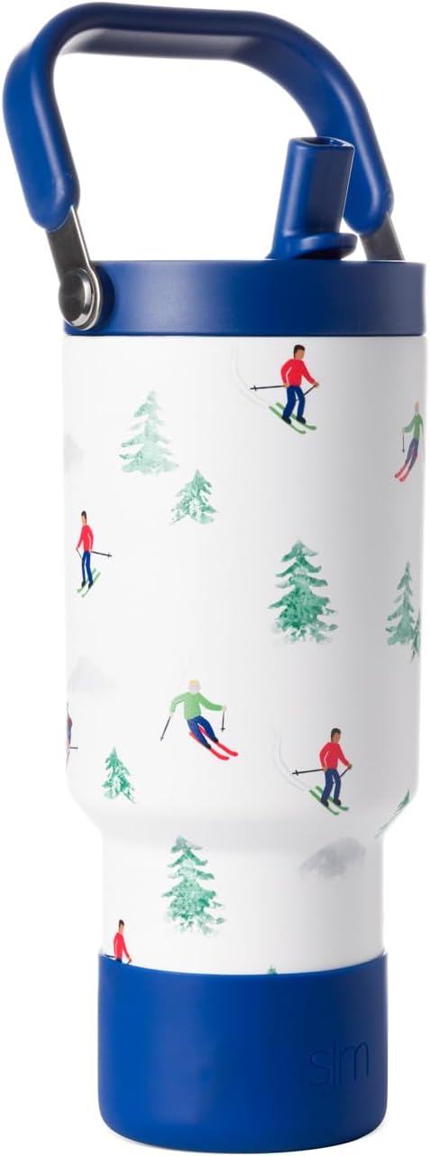 Simple Modern Trek Pivot | 40oz Flip Straw Tumbler with Handle | Water Bottle & Boot | Interchangeable Straw & Chug Lids | Insulated Stainless Steel Jug | Gym Sports Outdoors | Forest - Colors B