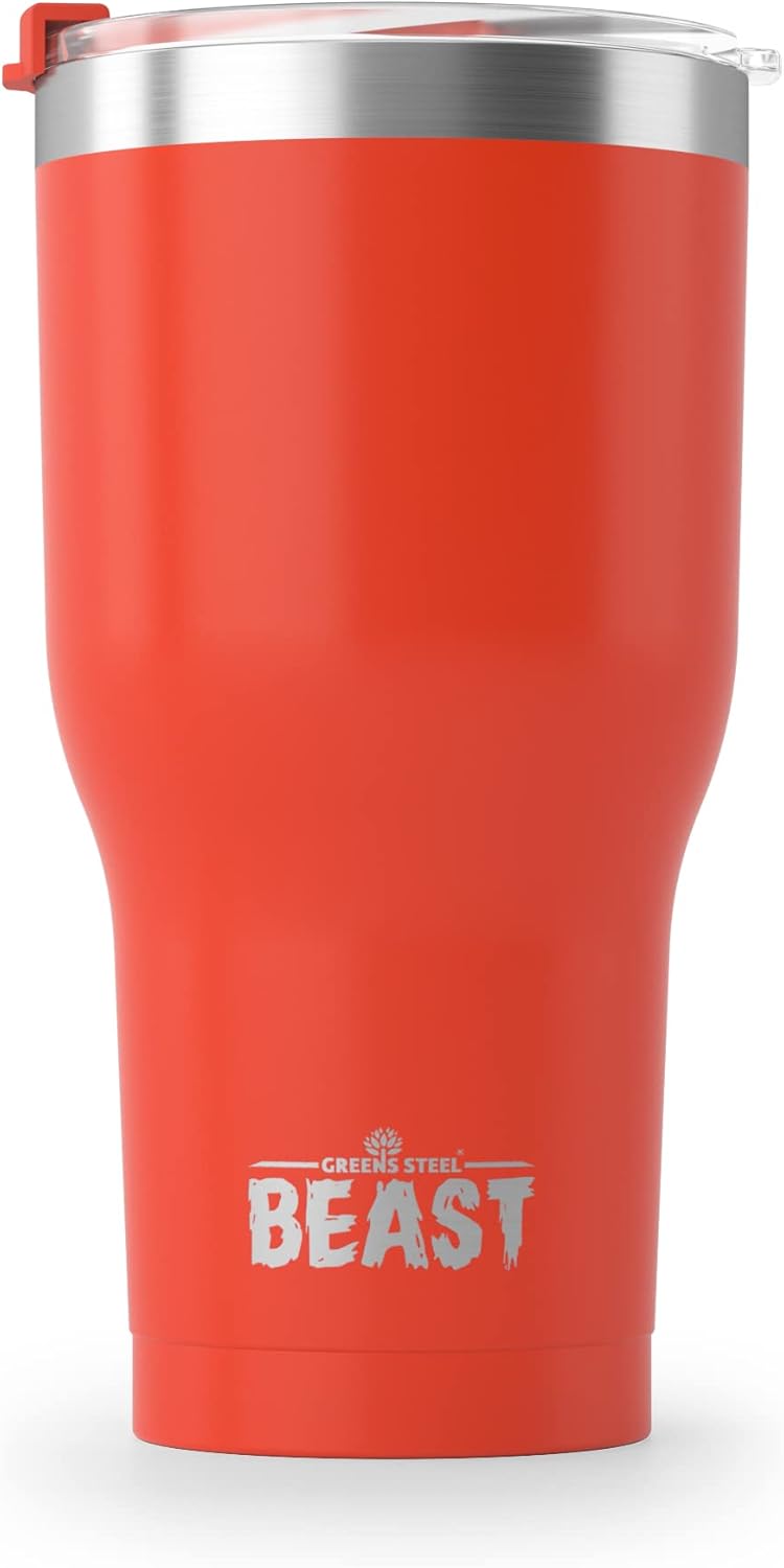Beast 10 oz Tumbler Stainless Steel Vacuum Insulated Coffee Ice Cup Double Wall Travel Flask (Arctic White)
