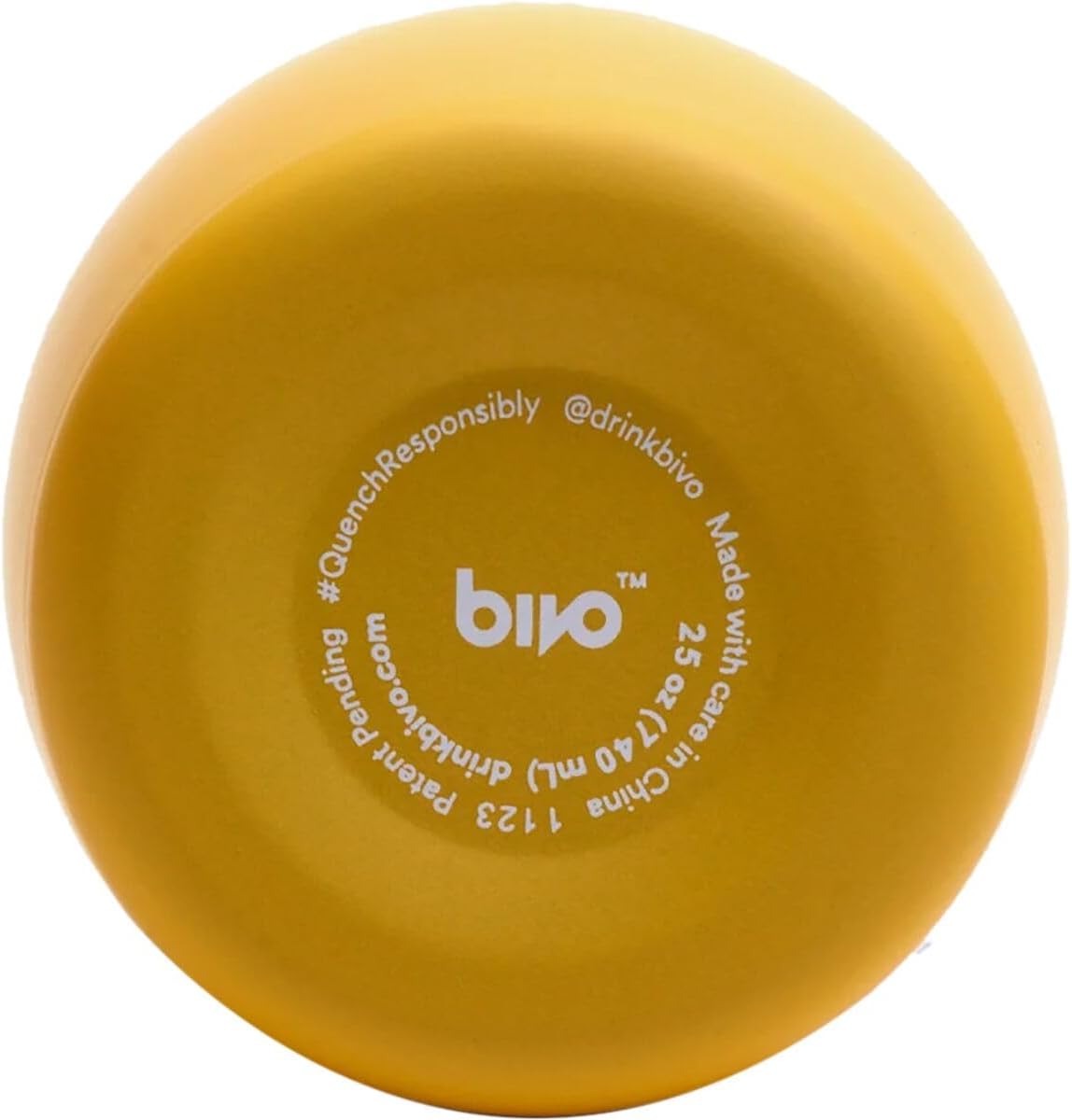 Bivo Duo 25oz Non Insulated Stainless Steel Bike Water Bottle - Lightweight for Cycling, Hiking, Sports - No Plastic Taste, Fits Most Cages, Dishwasher Safe - (Raw)