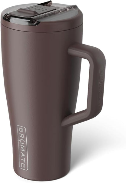 BrüMate Era Flip 30oz Tumbler with 100% Leakproof Covered Straw Lid | Hygienic Covered Straw | Insulated Stainless Steel Water Bottle with Handle | Cup Holder Friendly | BPA-Free (Sage)