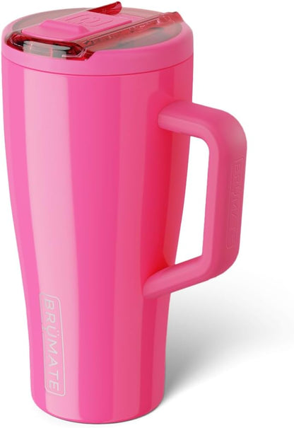 BrüMate Era Flip 30oz Tumbler with 100% Leakproof Covered Straw Lid | Hygienic Covered Straw | Insulated Stainless Steel Water Bottle with Handle | Cup Holder Friendly | BPA-Free (Sage)