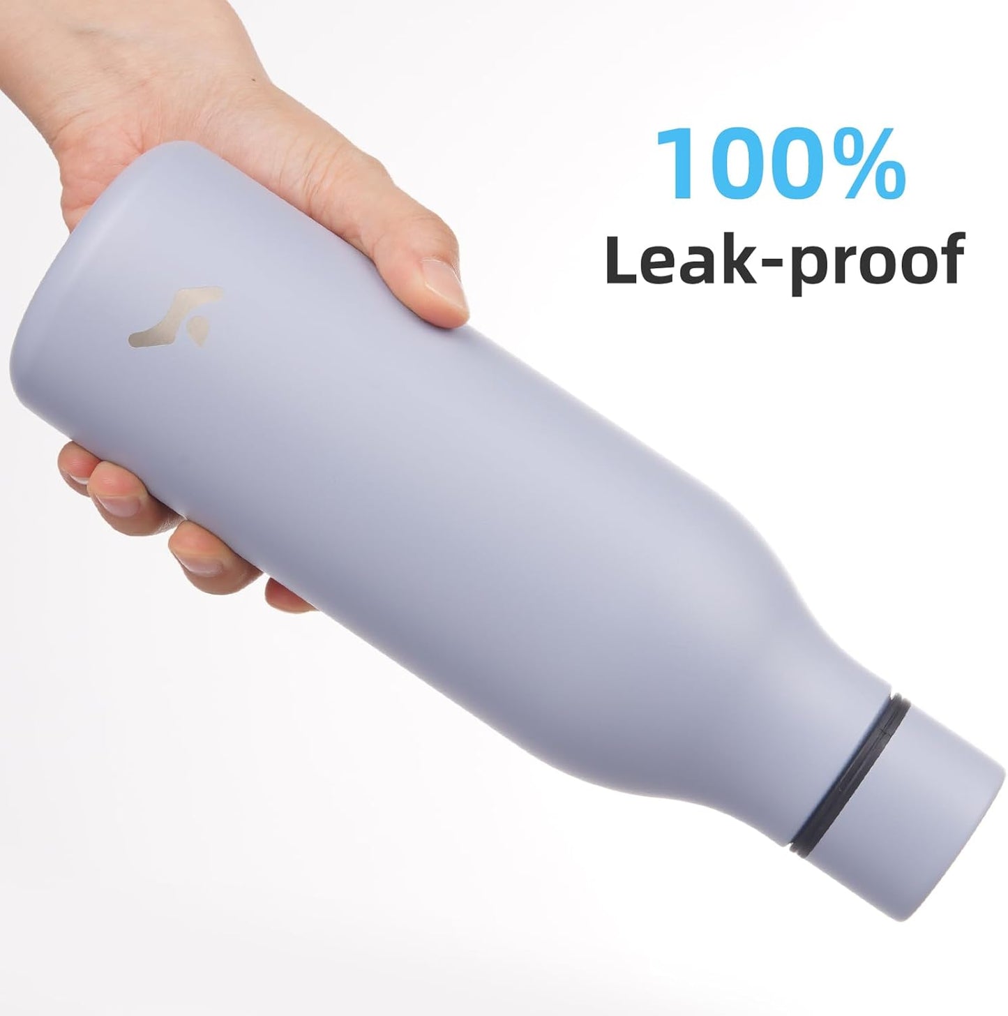 Konokyo Insulated Water Bottle with Strap,18 oz Double Wall Stainless Steel Vacuum Bottles Metal Water Flask,Macaron Green - Colors A
