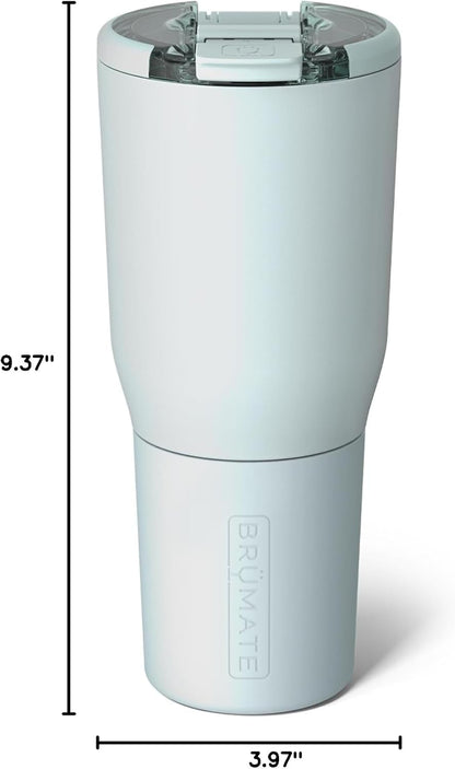 BrüMate Nav 25oz 100% Leak Proof Insulated Travel Tumbler with Magnetic BevLock™ Lid - Double Wall Cup-Holder Friendly Stainless Steel Mug (Nightfall Blue)