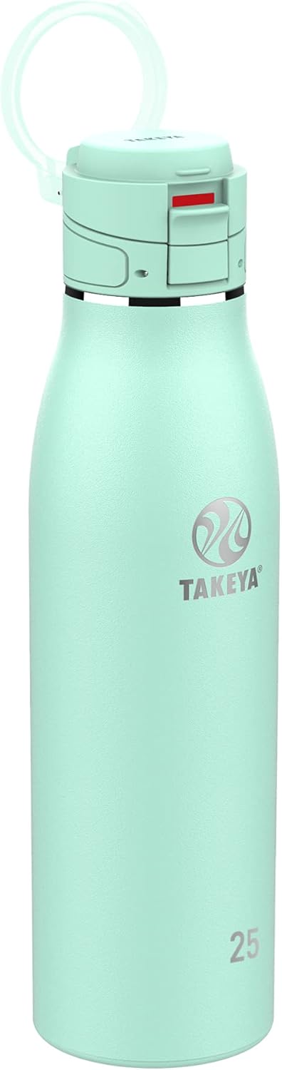 Takeya 17 oz Traveler Stainless Steel Insulated Travel Coffee Mug with Locking Leak Proof Lid, Premium Quality, BPA Free, Arctic