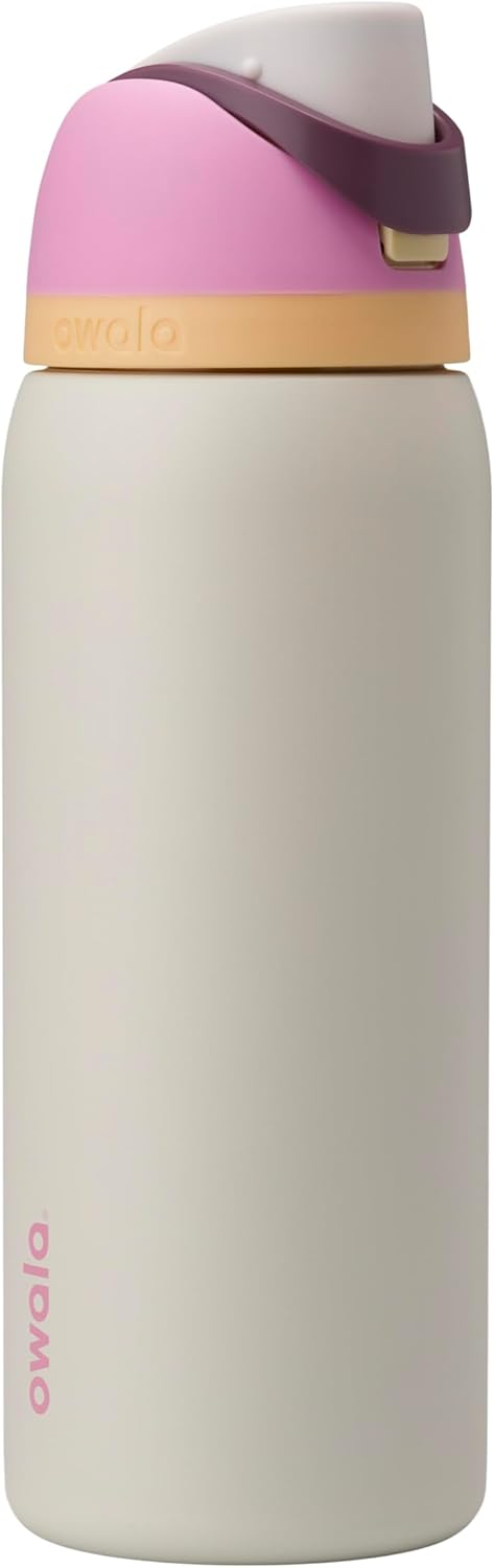 Owala FreeSip Insulated Stainless Steel Water Bottle with Straw, BPA-Free Sports Water Bottle, Great for Travel, 32 Oz, Denim