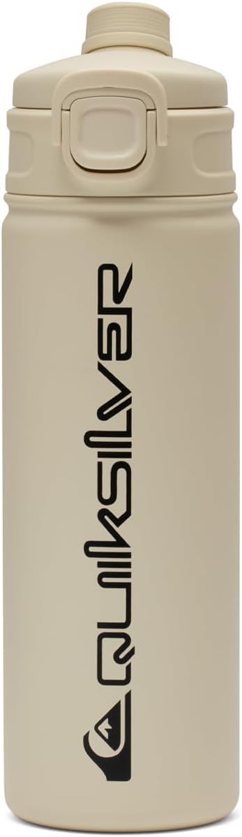 Quiksilver Laguna 32oz Tripple Wall Stainless Steel Water Bottle, Reusuable Sports Bottle with Leak-Proof Straw and Spout Lid, Non-Slip Rubber Base, Carrier Handle, 24H Hot & Cold Insulated Tumbler
