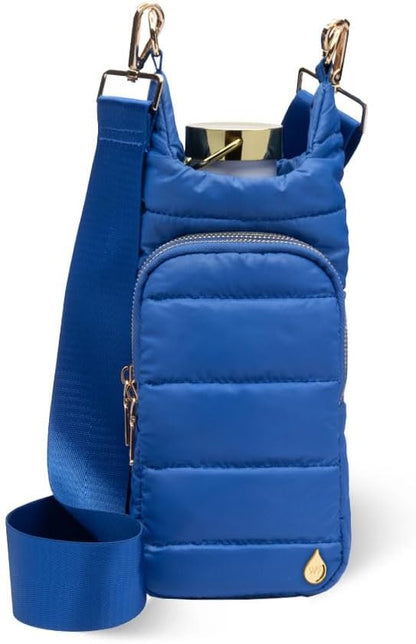 WanderFull Original HydroBag Fits Up to 32 oz Water Bottle Holder with Strap – Hands-Free Crossbody Water Bottle Carrier Bag with Phone Pocket - Colors A