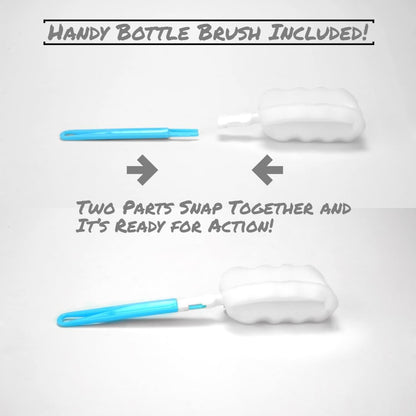 aquaFrut 32 OZ Fruit Infuser Water Bottle BPA-Free Fruit Infusion Sports Bottle - Flip Top Lid w Drinking Spout, Leak Proof, Made of Durable Tritan. Free Recipe eBook! (Teal)