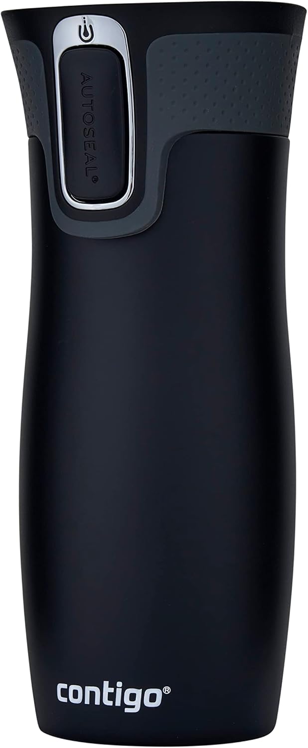 Contigo West Loop Autoseal Travel Mug, Stainless Steel Thermal Mug, Vacuum Flask, Leakproof Tumbler, Coffee Mug with BPA-Free Easy-Clean Lid