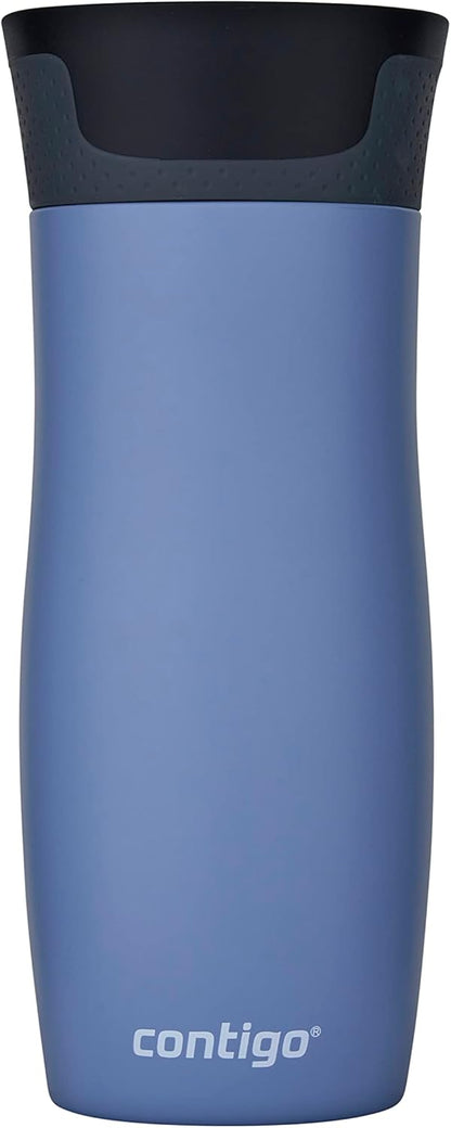 Contigo West Loop Autoseal Travel Mug, Stainless Steel Thermal Mug, Vacuum Flask, Leakproof Tumbler, Coffee Mug with BPA-Free Easy-Clean Lid