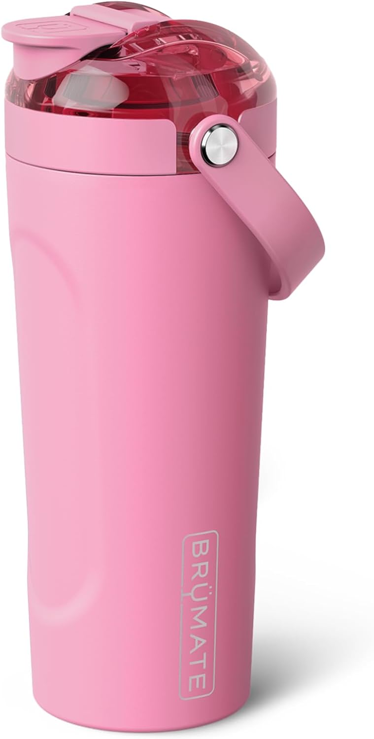 BrüMate MultiShaker Blender Shaker Bottle | 100% Leakproof Insulated Stainless Steel | Pre Workout and Protein Shaker Bottle for the Gym | 25oz (Dark Aura)