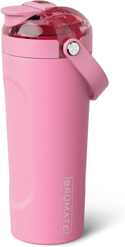 BrüMate MultiShaker Blender Shaker Bottle | 100% Leakproof Insulated Stainless Steel | Pre Workout and Protein Shaker Bottle for the Gym | 25oz (Dark Aura)