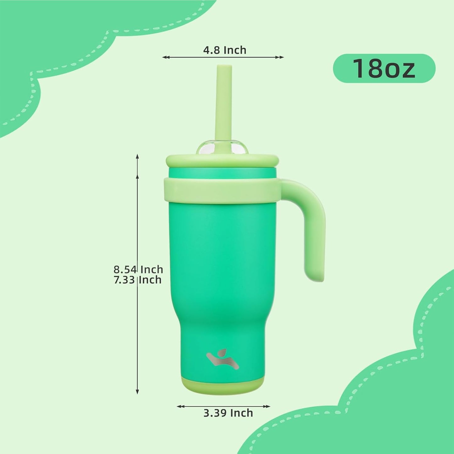 Konokyo 30 oz Tumbler with Side Handle, Insulated Water Bottle with Straw and 2 in 1 Lid, Stainless Steel Cup Travel Coffee Mug for Sports Office Gym,Purple