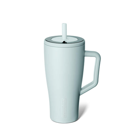 BrüMate Era 40 oz Tumbler with Handle & Straw | 100% Leakproof Insulated Water Bottle Tumbler with Lid & Flexible SoftSip Straw | Made of Stainless Steel | Cup Holder Friendly | 40oz (Nightfall Blue)