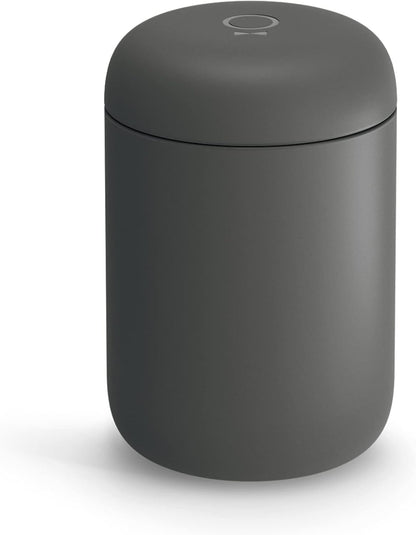 Fellow 12 oz Carter Wide Travel Mug - Wide Mouth Vacuum-Insulated Stainless Steel Coffee Mug - Tea and Coffee Tumbler with Ceramic Interior - Matte Black
