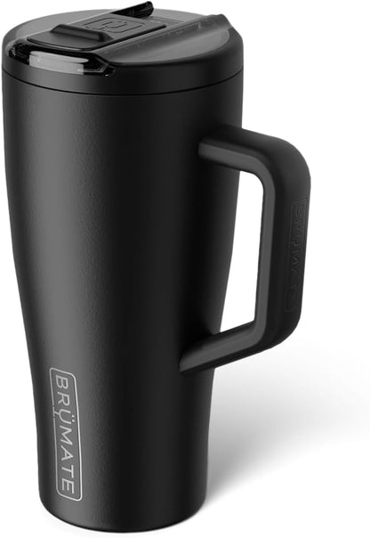 BrüMate Era Flip 30oz Tumbler with 100% Leakproof Covered Straw Lid | Hygienic Covered Straw | Insulated Stainless Steel Water Bottle with Handle | Cup Holder Friendly | BPA-Free (Sage)
