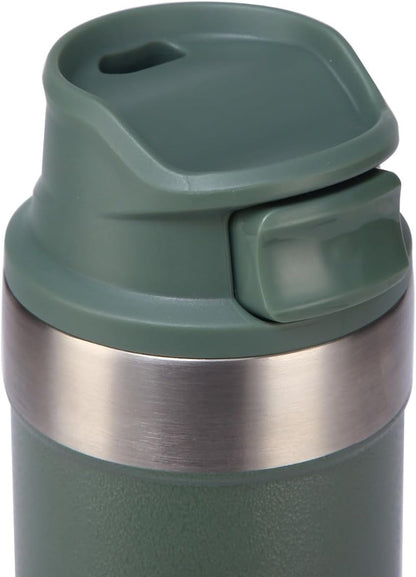 MAXFOREST16OZ Trigger Action Travel Mug - 500ml BPA Free Insulated Stainless Steel Coffee Tumbler, Leak-Proof Wide Mouth Design for Commuters, Sports & Outdoor Enthusiasts (Green)