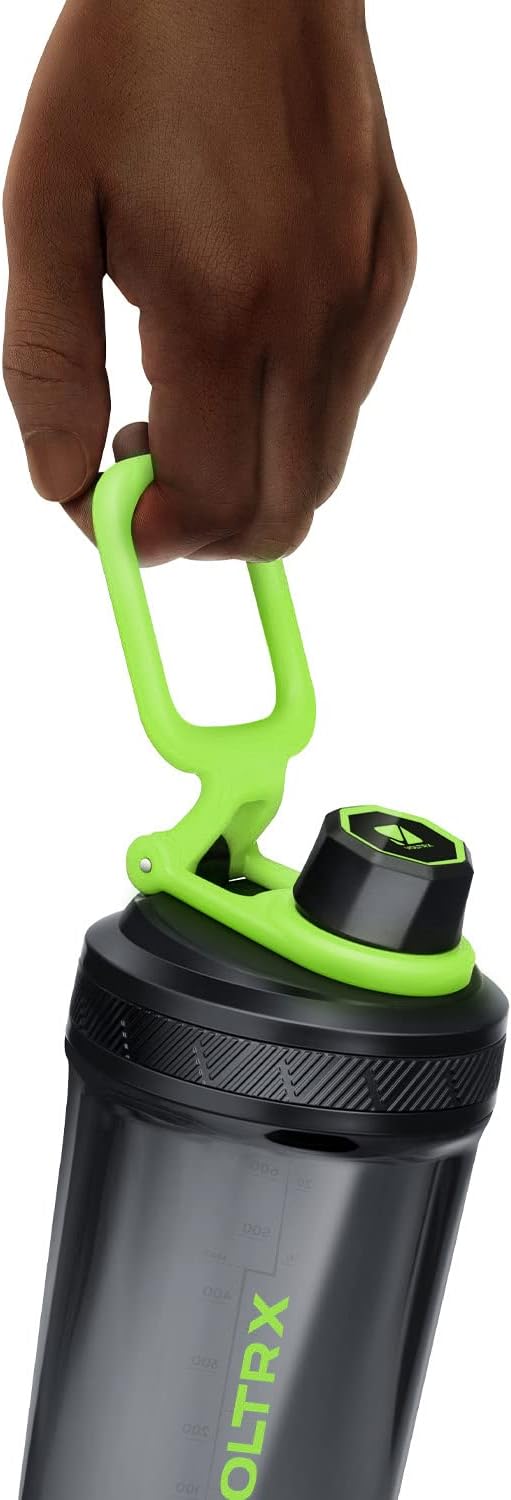 VOLTRX Electric Protein Shaker Bottle - USB Rechargeable Mixer Cup for Shakes and Meal Replacements, BPA-Free Tritan, 20oz