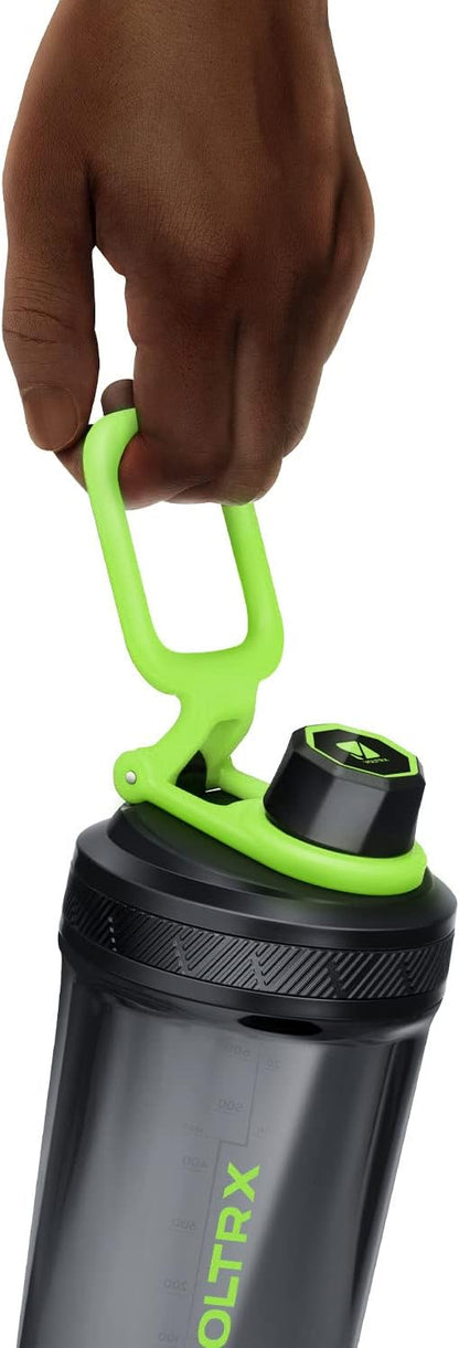 VOLTRX Electric Protein Shaker Bottle - USB Rechargeable Mixer Cup for Shakes and Meal Replacements, BPA-Free Tritan, 20oz