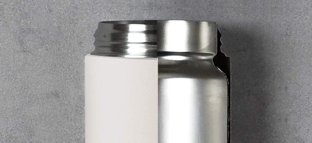 KINTO 21091 Day-off Tumbler, 16.9 fl oz (500 ml), White, Double Wall Vacuum Construction, Hot and Cold Insulation, Water Bottle
