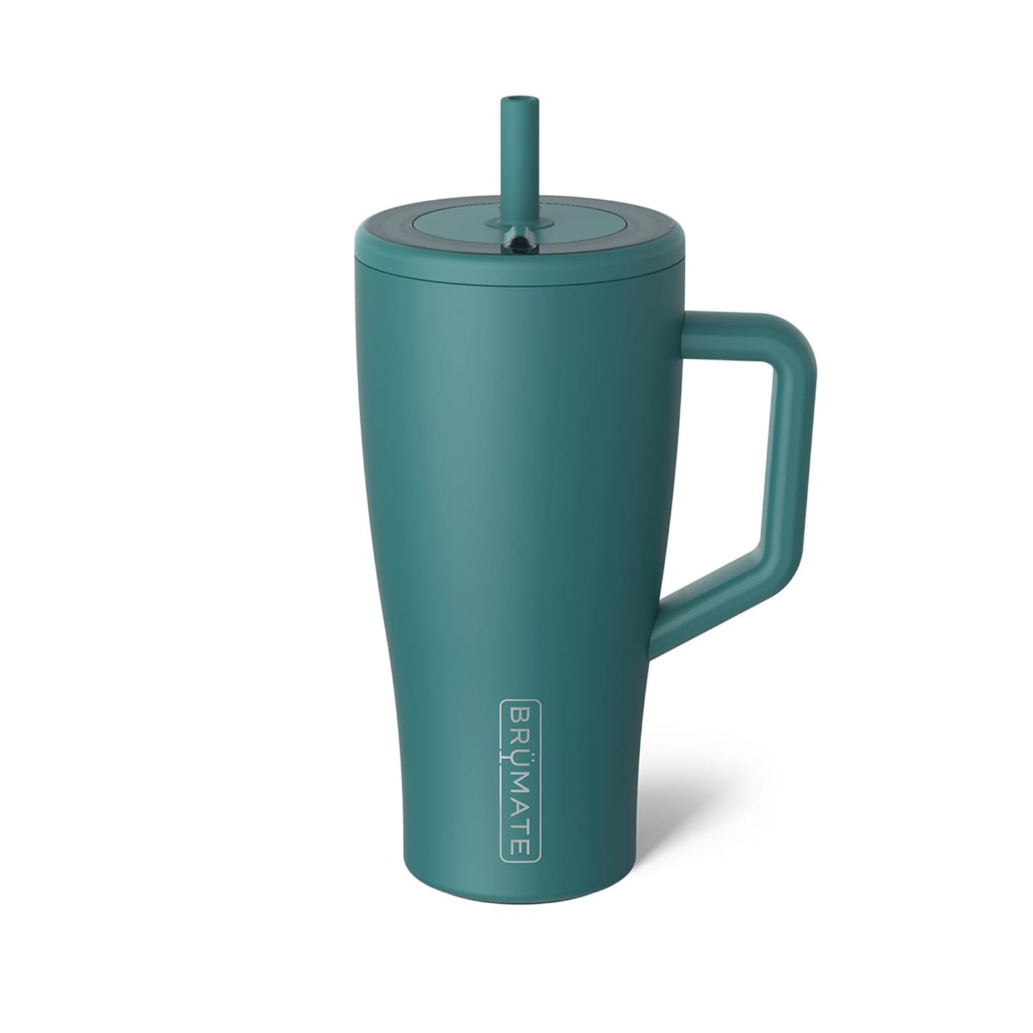 BrüMate Era 40 oz Tumbler with Handle & Straw | 100% Leakproof Insulated Water Bottle Tumbler with Lid & Flexible SoftSip Straw | Made of Stainless Steel | Cup Holder Friendly | 40oz (Nightfall Blue)