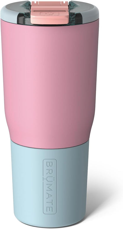 BrüMate Nav 25oz 100% Leak Proof Insulated Travel Tumbler with Magnetic BevLock™ Lid - Double Wall Cup-Holder Friendly Stainless Steel Mug (Nightfall Blue)