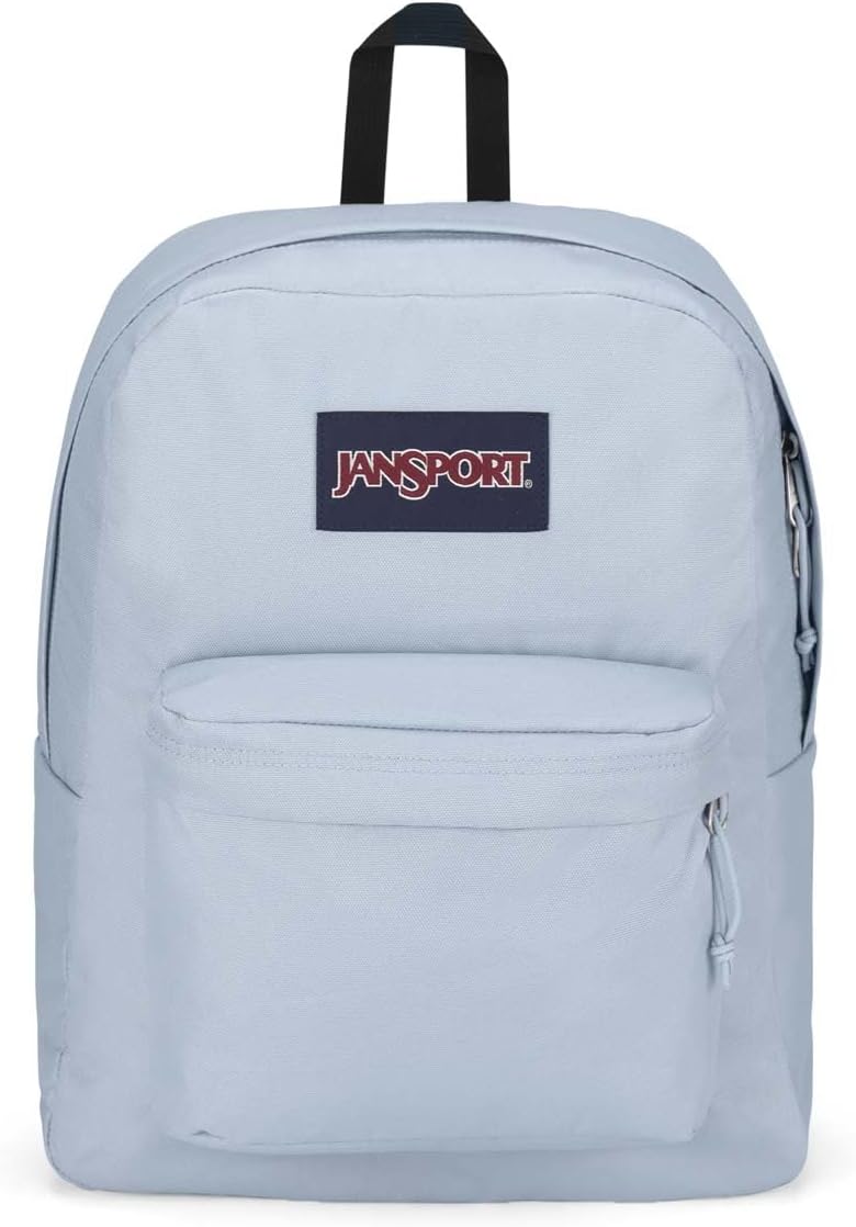 JanSport SuperBreak One Backpacks - Durable, Lightweight Bookbag with 1 Main Compartment, Front Utility Pocket with Built-in Organizer - Premium Backpack, Black - Colors B