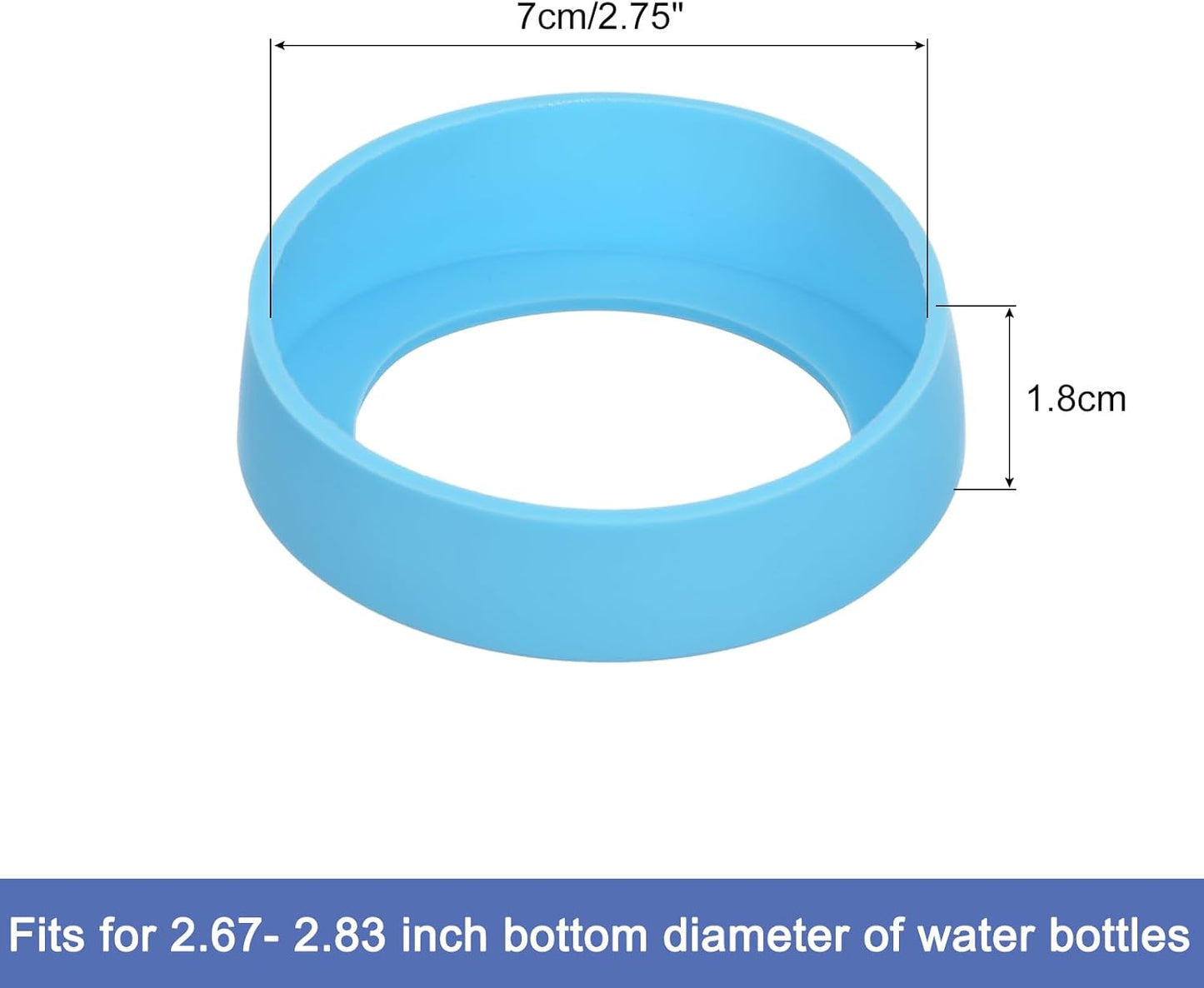 uxcell Water Bottle Boot, Protective Silicone Boot Sleeve Non Slip Bottom Cover Bumper for Water Bottles Mug Tumbler