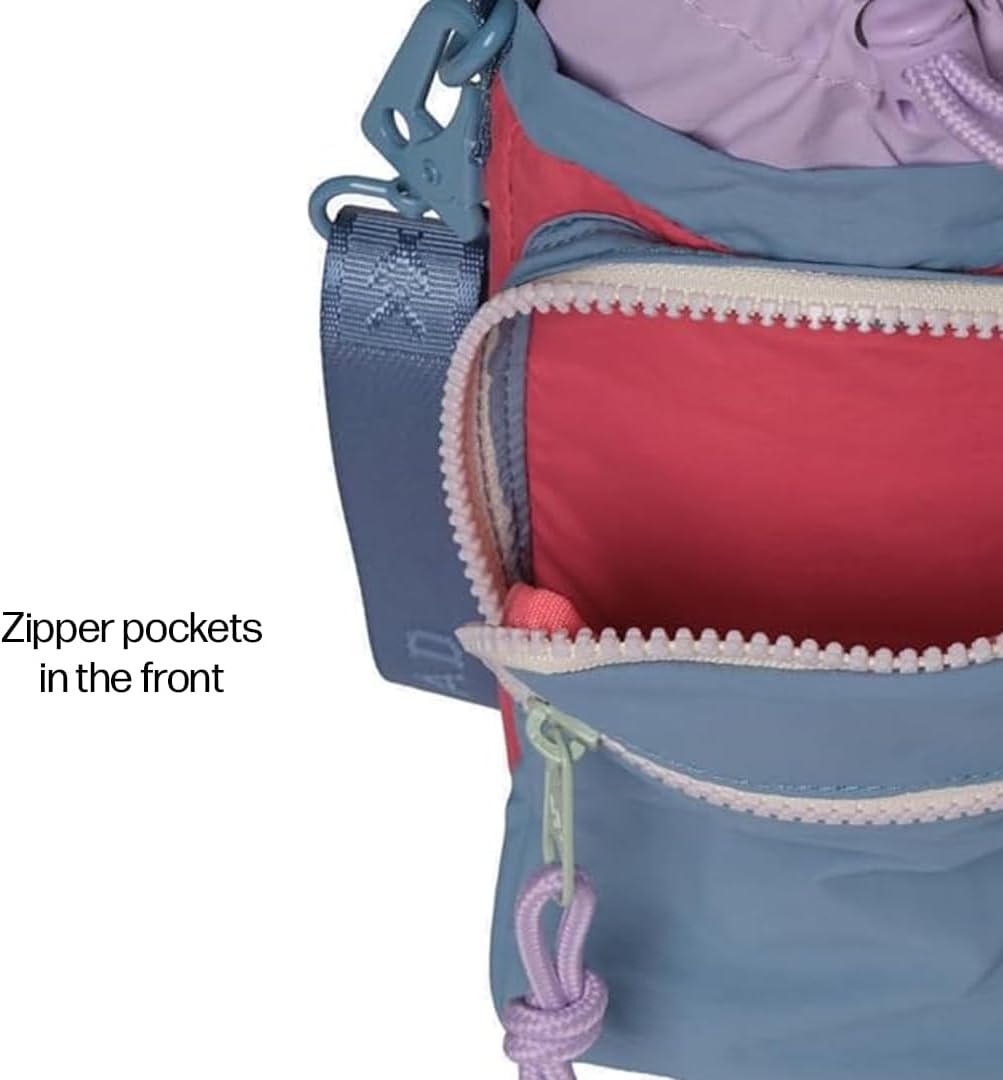 Thread Wallets Water Bottle Sling Crossbody Bag – Small Cross Body Sling with Pockets for Water Bottle, Cash, Phone & Keys
