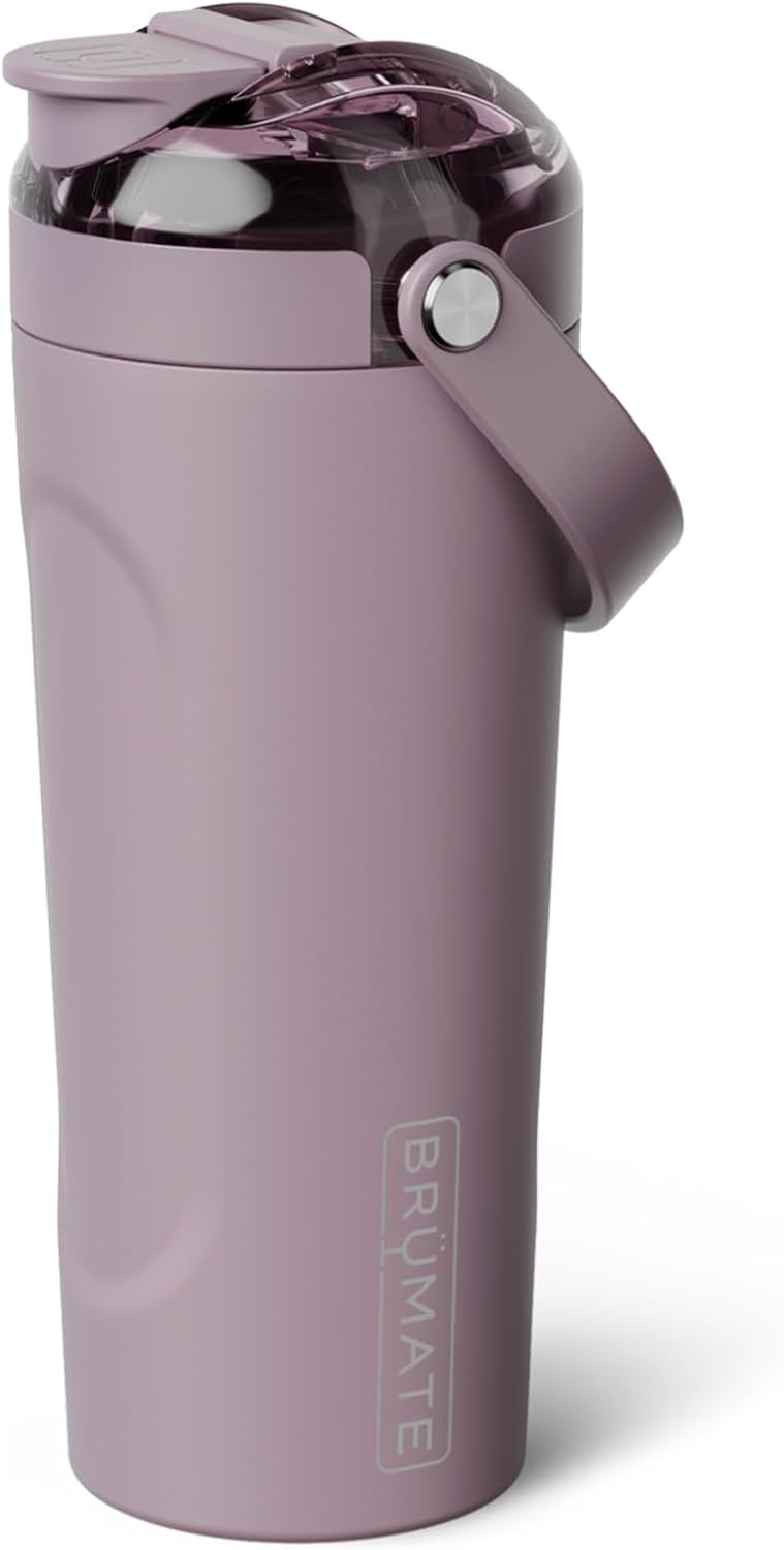 BrüMate MultiShaker Blender Shaker Bottle | 100% Leakproof Insulated Stainless Steel | Pre Workout and Protein Shaker Bottle for the Gym | 25oz (Dark Aura)