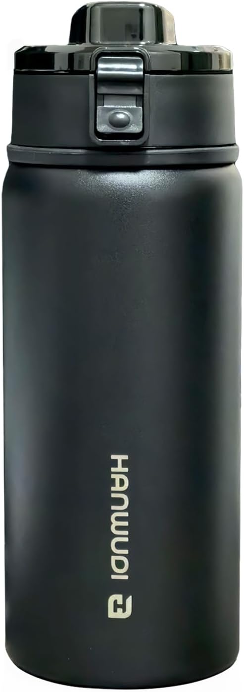 17 oz Travel Coffee Mug — One-click open and drink with one hand, with a leak-proof lid, Fits in Car Cup Holder, Stainless steel insulated tumbler, 8-12 hours of heat preservation and cooling effect