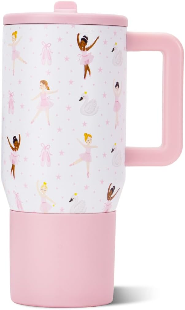 HydroJug Kids - 20 oz Insulated Kids Water Bottle with Flip Straw & Handle | Leak-Proof & Durable | Perfect for School, Sports, Lunch, Travel & Camp, Primrose