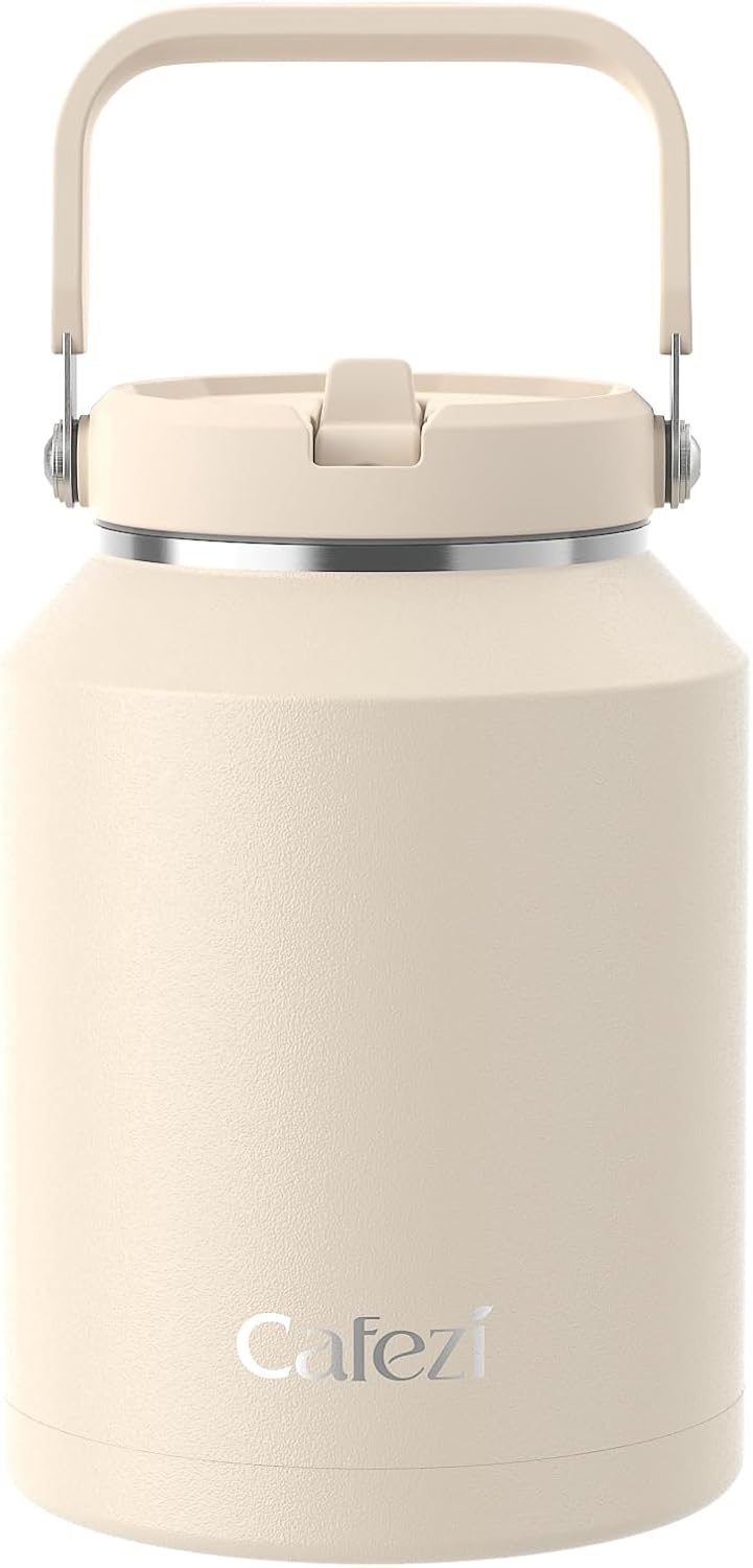 40 oz Insulated Tumbler with Top Handle and Flip Straw, Vacuum Insulated Stainless Steel Cup with Leak-Proof Lid, Sweat-Free, Fits Cup Holder, Keeps Ice Cold up to 30 Hours