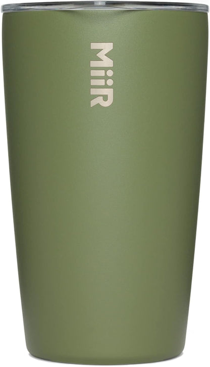 MiiR Tumbler, 12oz Insulated Stainless Steel with Press Fit Slide Lid – Splash Proof Design, Holds Hot & Cold Beverages, Stylish & Functional Cup Holder Compatible