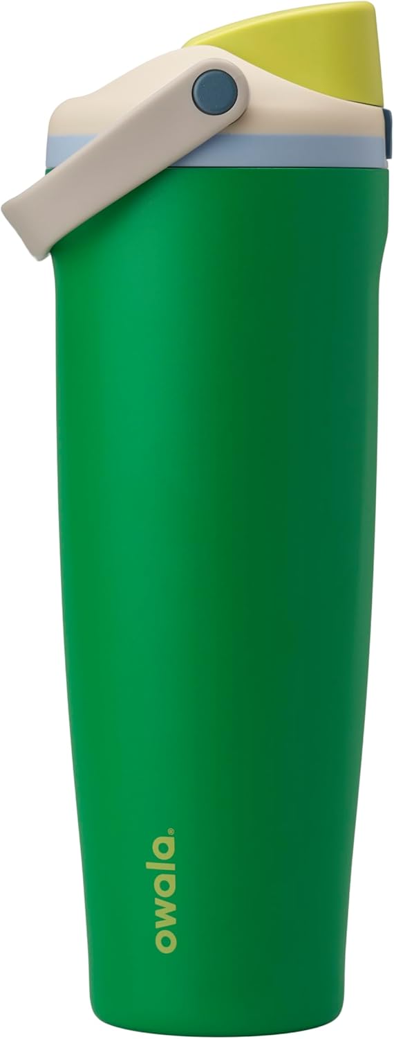 Owala FreeSip Sway Insulated Stainless Steel Water Bottle with Two-Way Spout, Built-In Straw and Bucket Handle, Made for Travel, School, and Sports, 30oz, BPA Free, Leak Proof, Daybreak