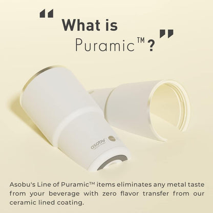 asobu 22oz Extra Large Ceramic-Lined Travel Mug with No Metal Taste-Keeps Flavors True - Double-Wall Vacuum Insulated Coffee Mug with Spill-Proof Pop-Open Lid for Hot Drinks