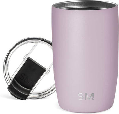Simple Modern Voyager Tumbler with Flip Lid | Travel Coffee Mug | Insulated Stainless Steel Cold Brew Iced or Hot Coffee Cup | Gifts for Women Men Her Him | 16oz, Almond Birch