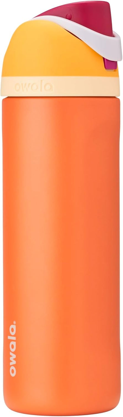 Owala FreeSip Insulated Stainless Steel Water Bottle with Straw, BPA-Free Sports Water Bottle, Great for Travel, 32 Oz, Denim
