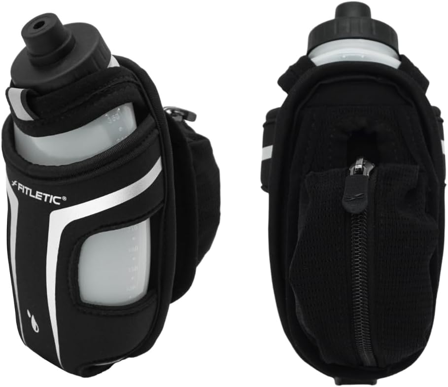 Fitletic HydraPocket Handheld Water Bottle Carrier (Black)