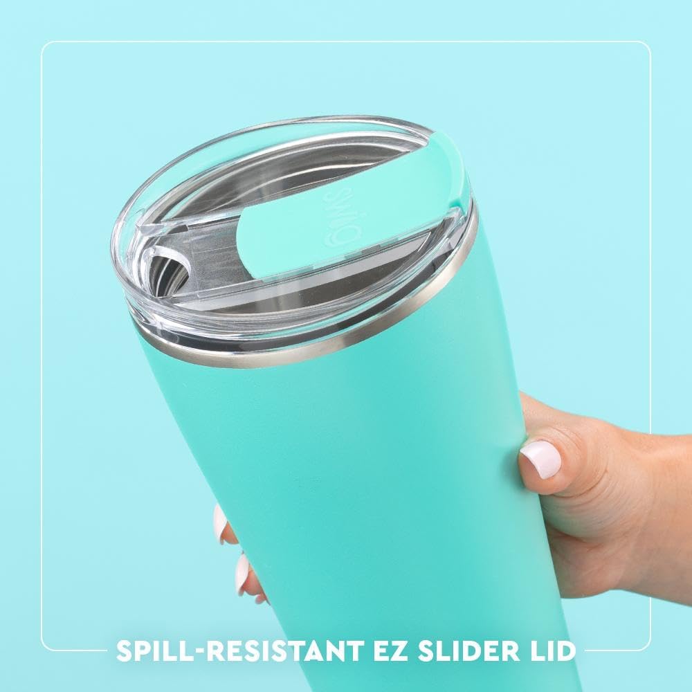 Swig Life 32oz Insulated Tumbler, Travel Coffee Tumbler with Lid, Cup Holder Friendly Travel Coffee Mug, Stainless Steel with Lid (Hayride)