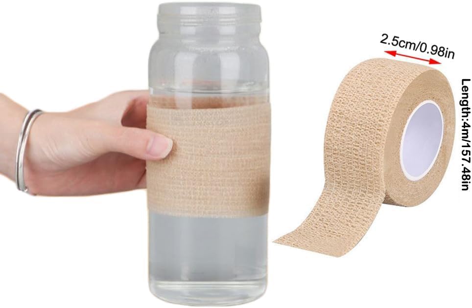 6 Pack Coffee Mug Handles Cover Handleless Cups Non Slip Grip Hot Water Drinking Glasses Insulated Wrap Anti Scald Tape Protective Covers for Glass Tumbler with Straw and Lid Travel Cups