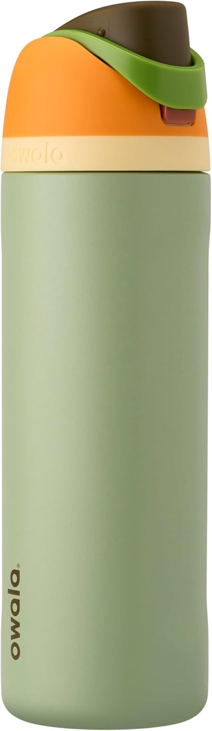 Owala FreeSip Insulated Stainless Steel Water Bottle with Straw, BPA-Free Sports Water Bottle, Great for Travel, 32 Oz, Denim