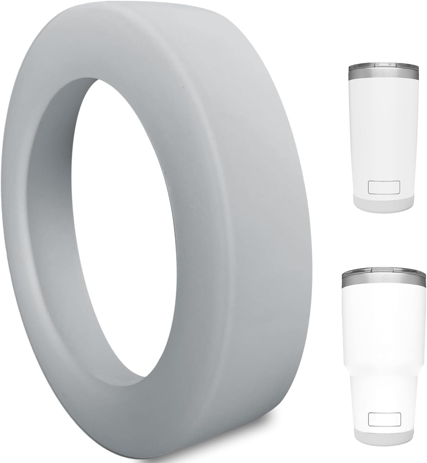 Silicone Boot Sleeve for YETI Tumbler 30 oz, 20 oz - Safer Protection and Less Noise for Yeti Coffee Mug Cup 20oz 30 oz - Dishwasher Safe