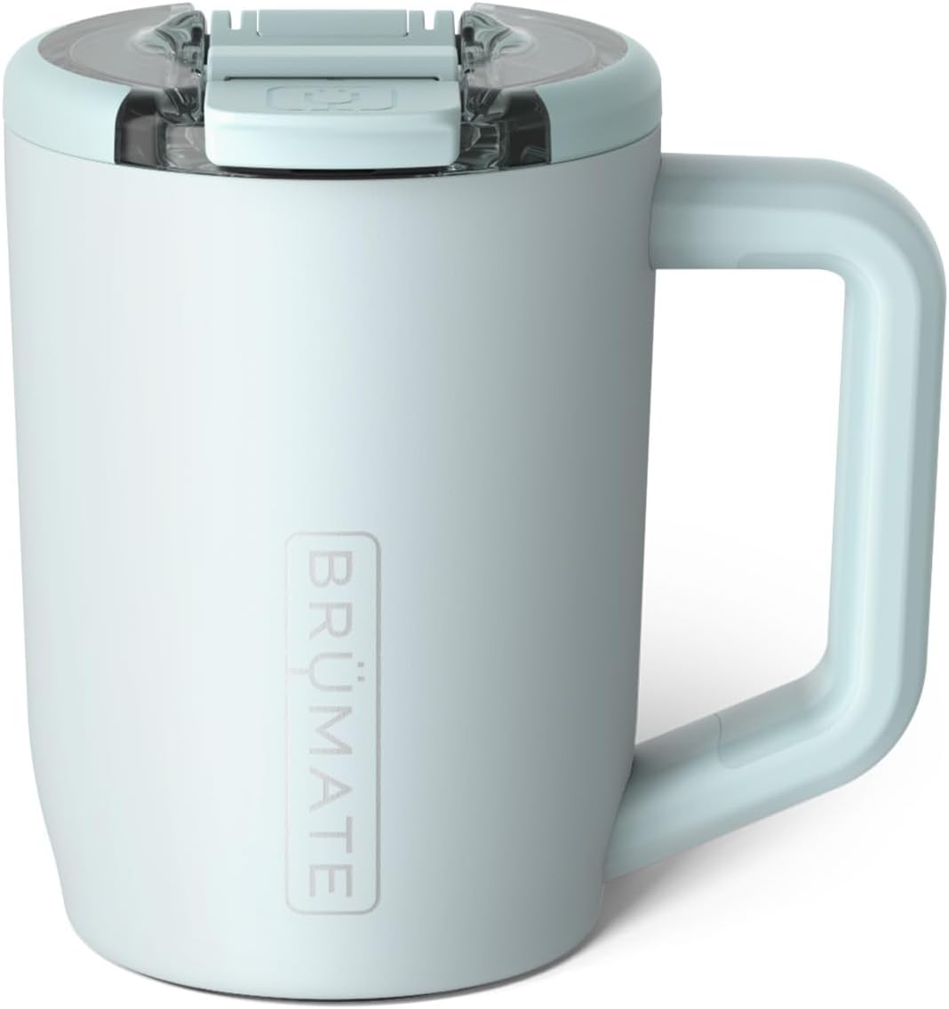 BrüMate Müv - 15oz 100% Leak Proof Insulated Coffee Mug with Handle & Lid - Stainless Steel Coffee Travel Mug - Double Walled Coffee Cup (Lilac Dusk)