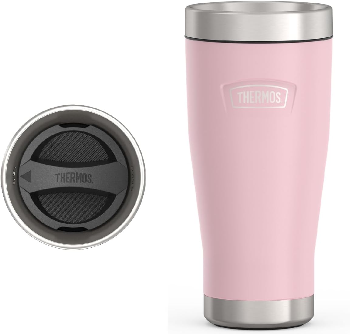 THERMOS ICON SERIES, Stainless Steel Tumbler, Matte Stainless Steel, 16 oz