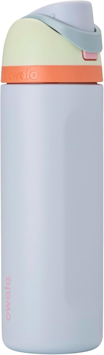 Owala FreeSip Insulated Stainless Steel Water Bottle with Straw, BPA-Free Sports Water Bottle, Great for Travel, 32 Oz, Denim