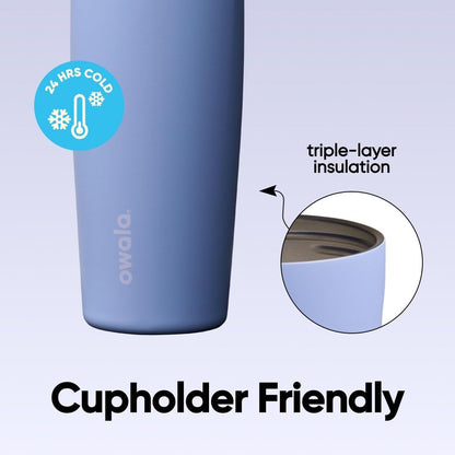 Owala FreeSip Sway Insulated Stainless Steel Water Bottle with Two-Way Spout, Built-In Straw and Bucket Handle, Made for Travel, School, and Sports, 30oz, BPA Free, Leak Proof, Daybreak