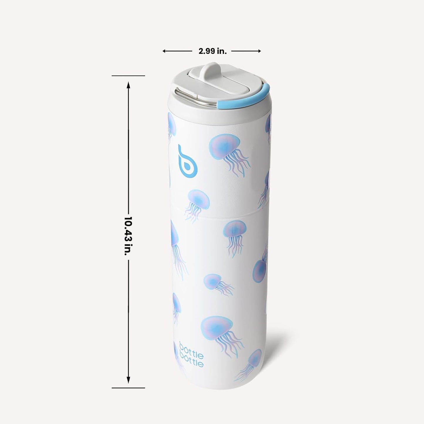 BOTTLE BOTTLE Insulated Water Bottle 24oz with Straw Lid and Handle for Sports Travel Gym Stainless Steel Water Bottles Double-Wall Vacuum Metal Leak Proof BPA-Free