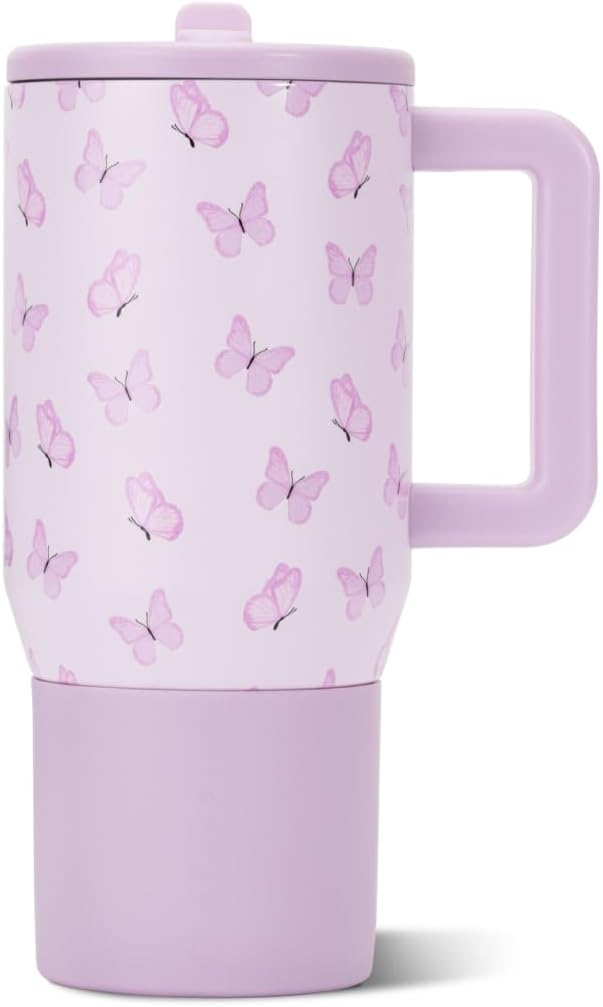 HydroJug Kids - 20 oz Insulated Kids Water Bottle with Flip Straw & Handle | Leak-Proof & Durable | Perfect for School, Sports, Lunch, Travel & Camp, Primrose